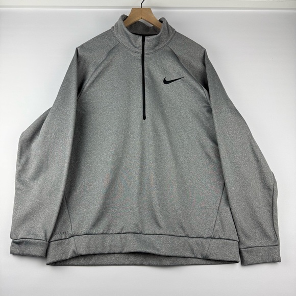 Nike Dri-FIT 1/4 Zip Pullover – Gray, Fleece-Lined, Size XL - Picture 1 of 8